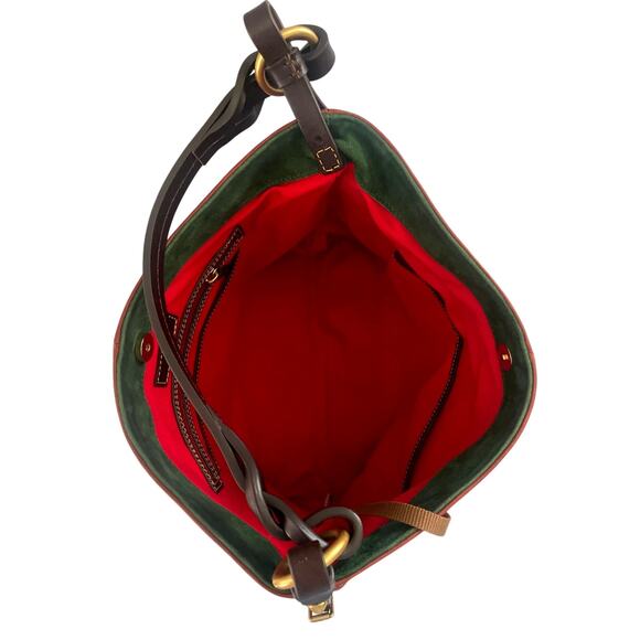 Dooney and Bourke Florentine Leather Med Sac Twisted Strap Ginger NWT - Picture 8 of 12